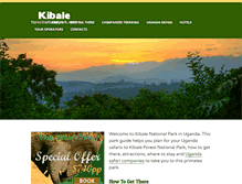 Tablet Screenshot of kibaleforestnationalpark.com